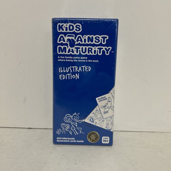 Kids Against Maturity Fun Family Party Card Game Illustrated Edition - Brand New - Picture 1 of 4